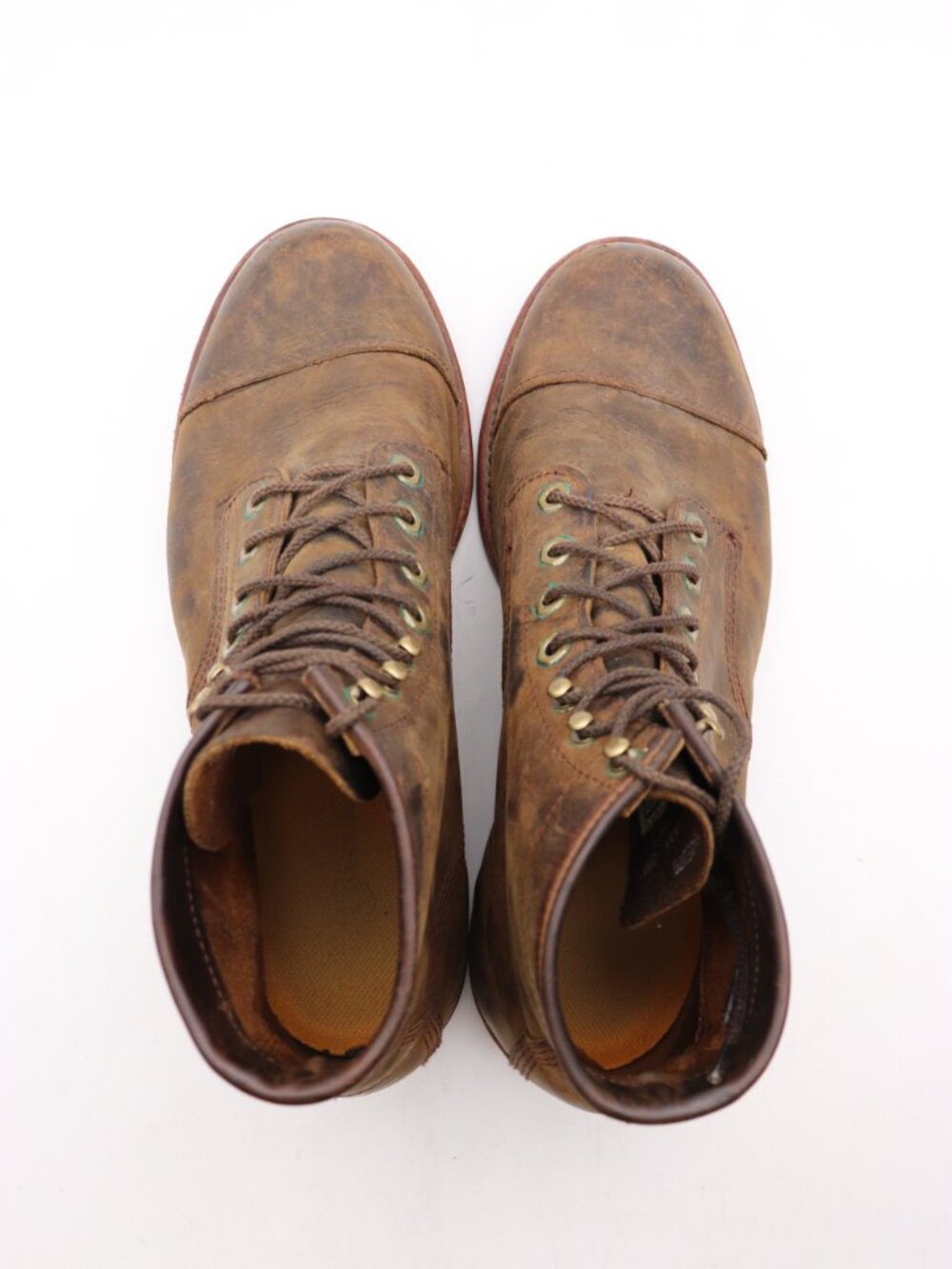 Vintage LL Bean Chippewa Katahdin Iron Men's 11.5 EE Brown Leather Boots Cap Toe - Picture 7 of 10